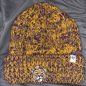 LSU beanie hat